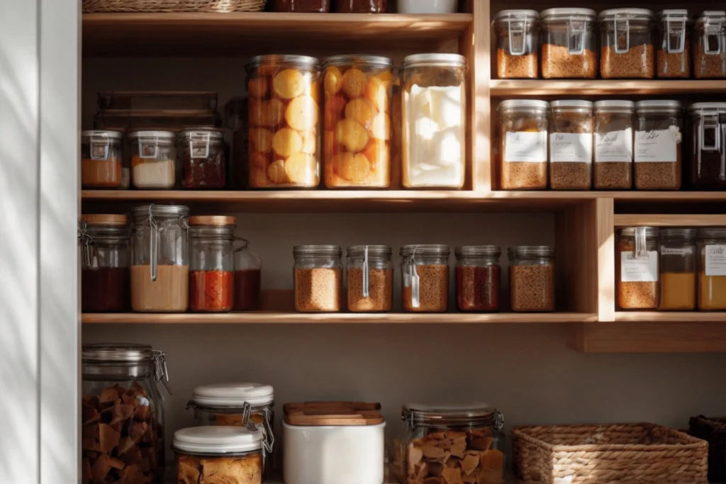 Beautifully designed custom pantry space